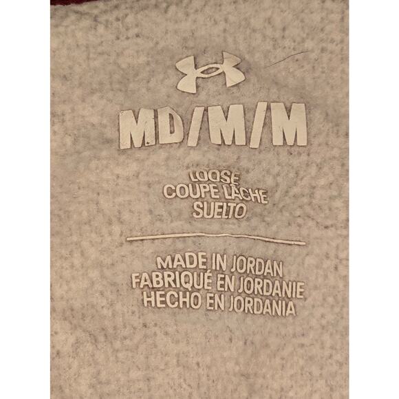 Under Armour pullover hoodie in Storm Heather (red) EUC Size Medium - Picture 4 of 5